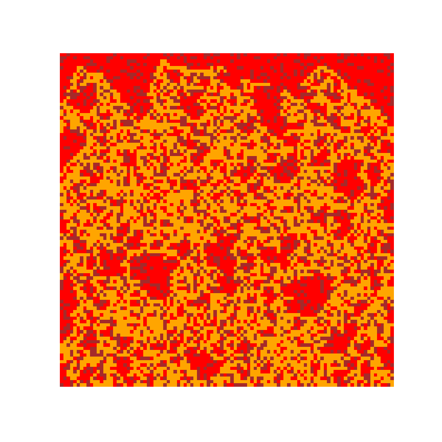 Forest fire simulation